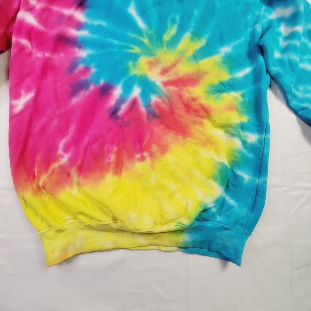 Lu-ke-len Luxe Kids Tie Dye Pullover Hoodie Large 14-16 Multi-Color K76 - Picture 13 of 14